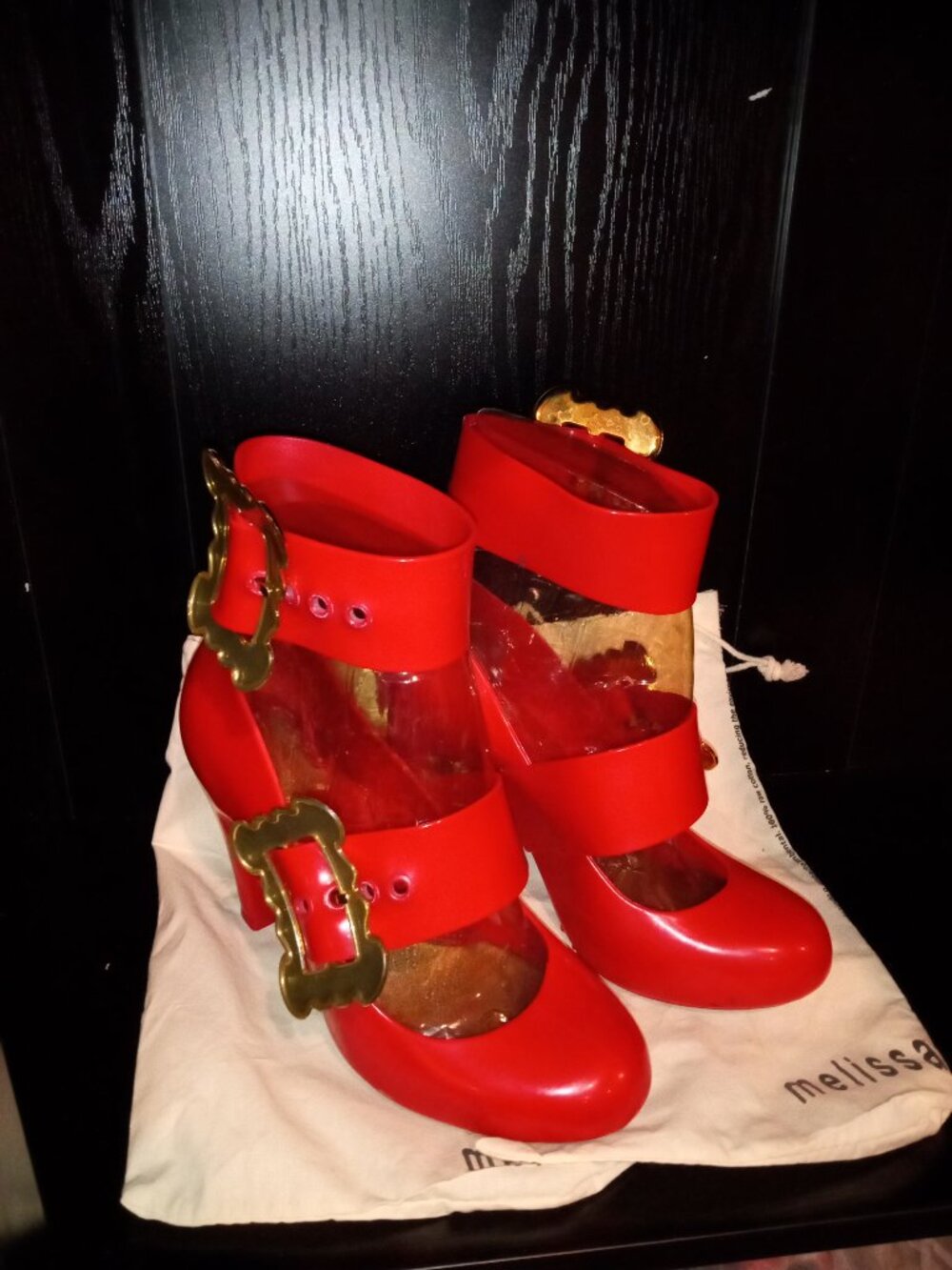 Vivienne Westwood Melissa Red Plastic Heels